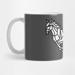 Origami Geometric Horse Mug